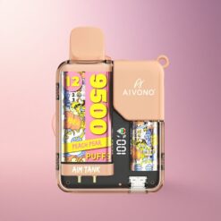 Aivono Aim Tank 9500 Puffs Melocotón Pera LCD 650mAh 5% Nicotina