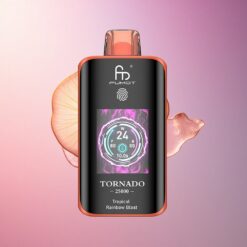 Fumot Tornado 25000 Puffs Explosión Arcoíris Tropical con Pantalla HD y 700mAh
