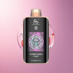 Fumot Tornado 25000 Puffs Fresa Helada con Pantalla HD y 700mAh