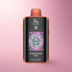 Fumot Tornado 25000 Puffs Limón Rosa HD Pantalla 700mAh 20ml 0/2%/3%/5% Nicotina